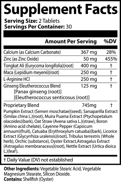 Natural Ingredients — Advanced Support for Men's Energy, Endurance, and Confidence